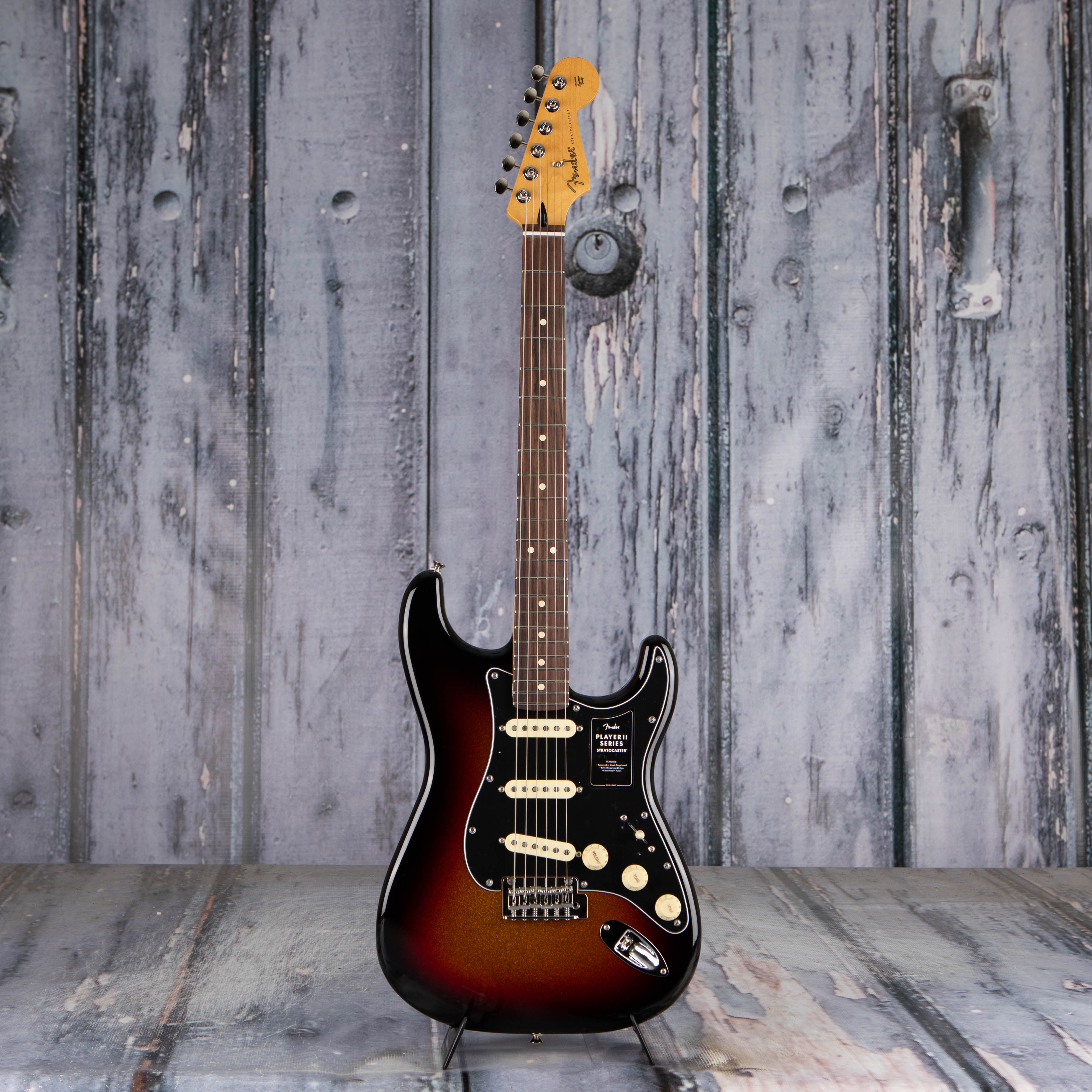 Fender Limited Edition Player II Stratocaster Electric Guitar, Sparkle 3-Color Sunburst, front