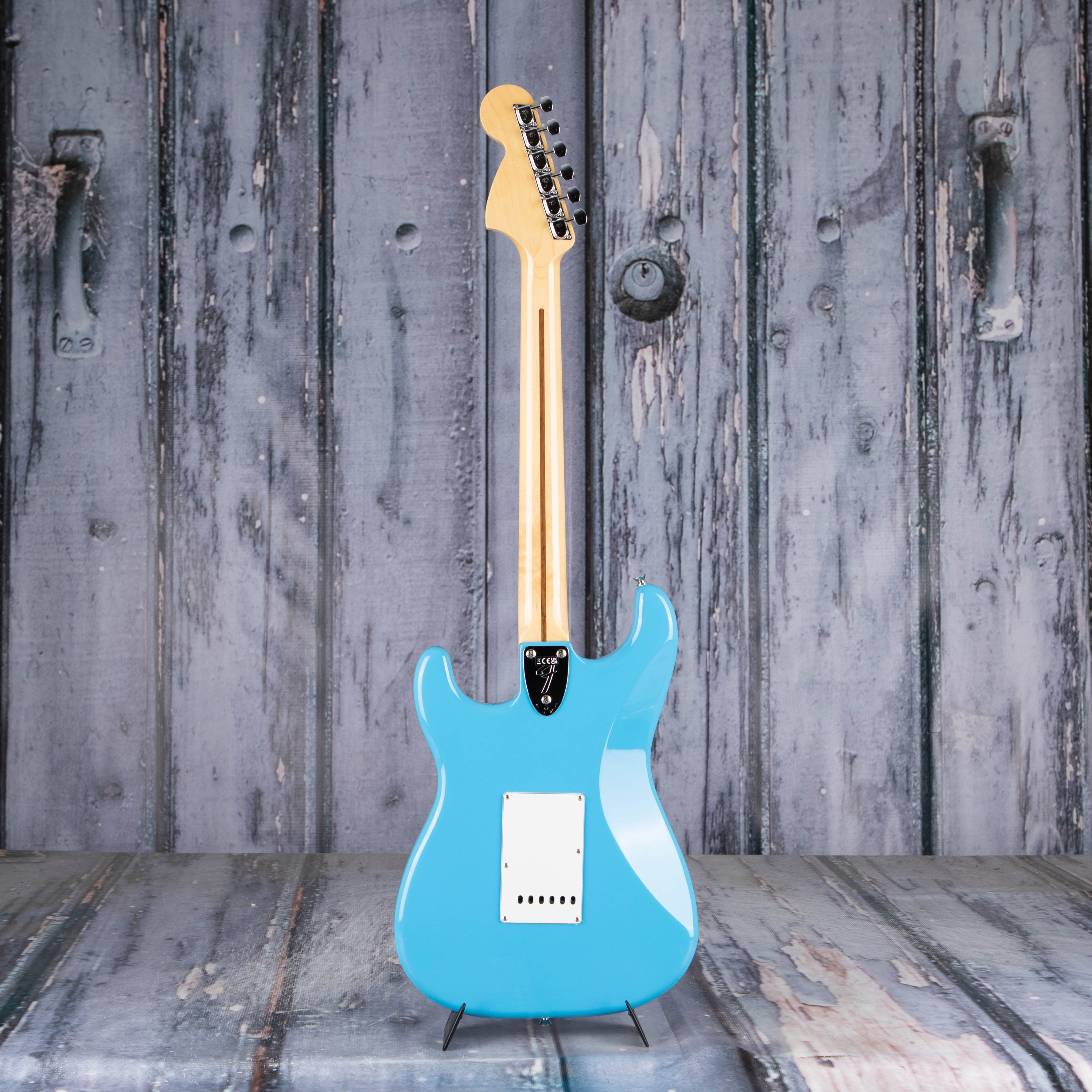 Fender Made In Japan Limited International Color Stratocaster Electric Guitar, Maui Blue, back