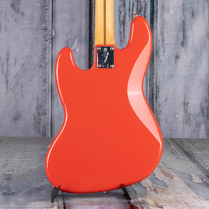 Fender Player II Jazz Bass Guitar, Coral Red, back closeup