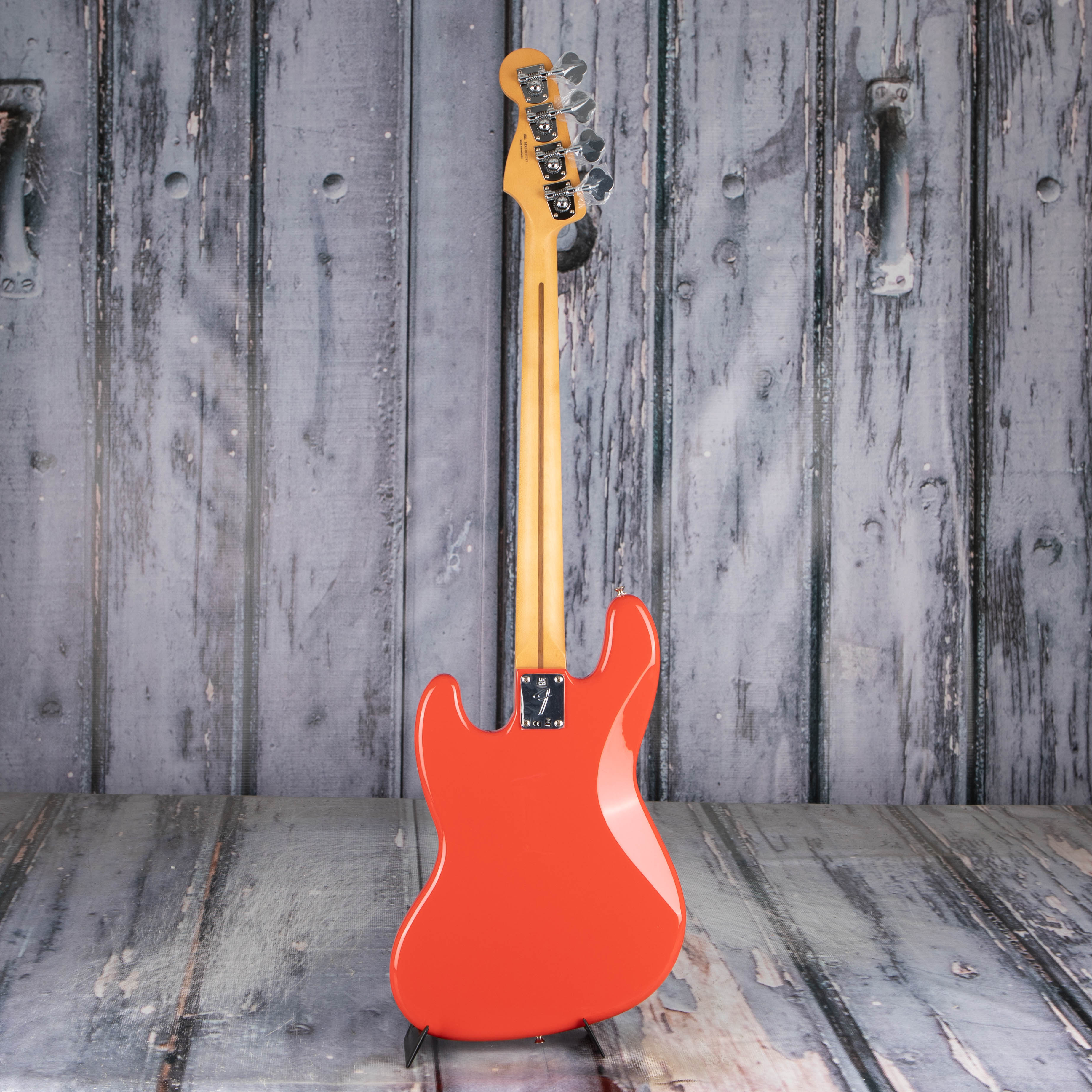 Fender Player II Jazz Bass Guitar, Coral Red, back