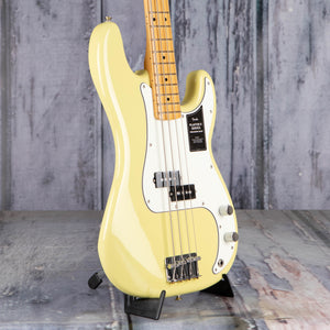 Fender Player II Precision Bass Guitar, Hialeah Yellow, angle