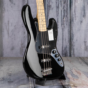 Fender Standard Jazz Bass Guitar, Black, angle