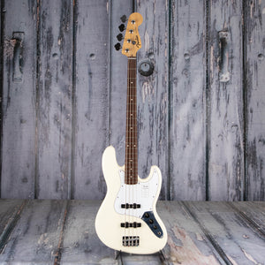 Fender Standard Jazz Bass Guitar, Olympic White, front