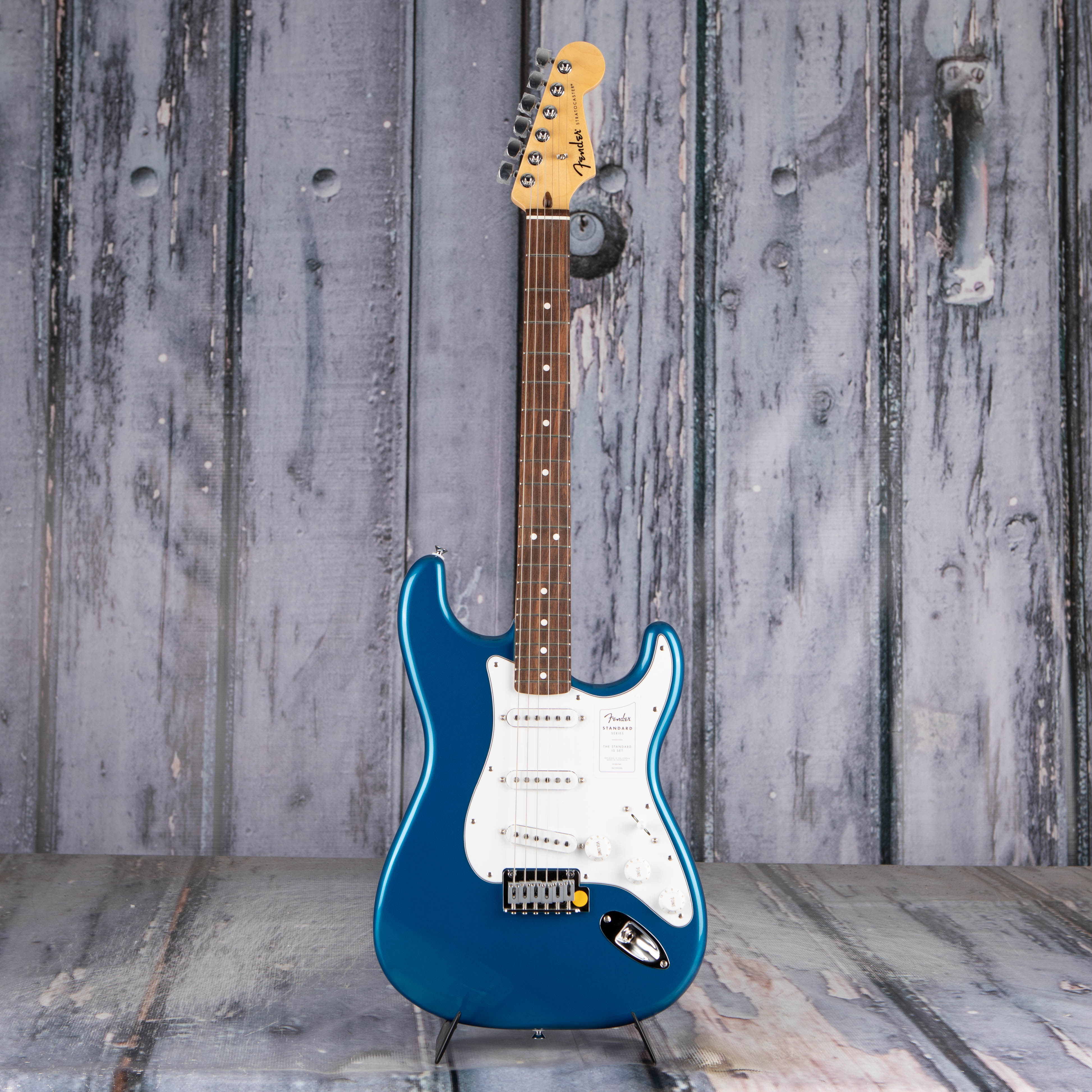 Fender Standard Stratocaster Electric Guitar, Aqua Marine Metallic, front