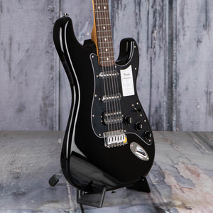 Fender Standard Stratocaster HSS Electric Guitar, Black, angle