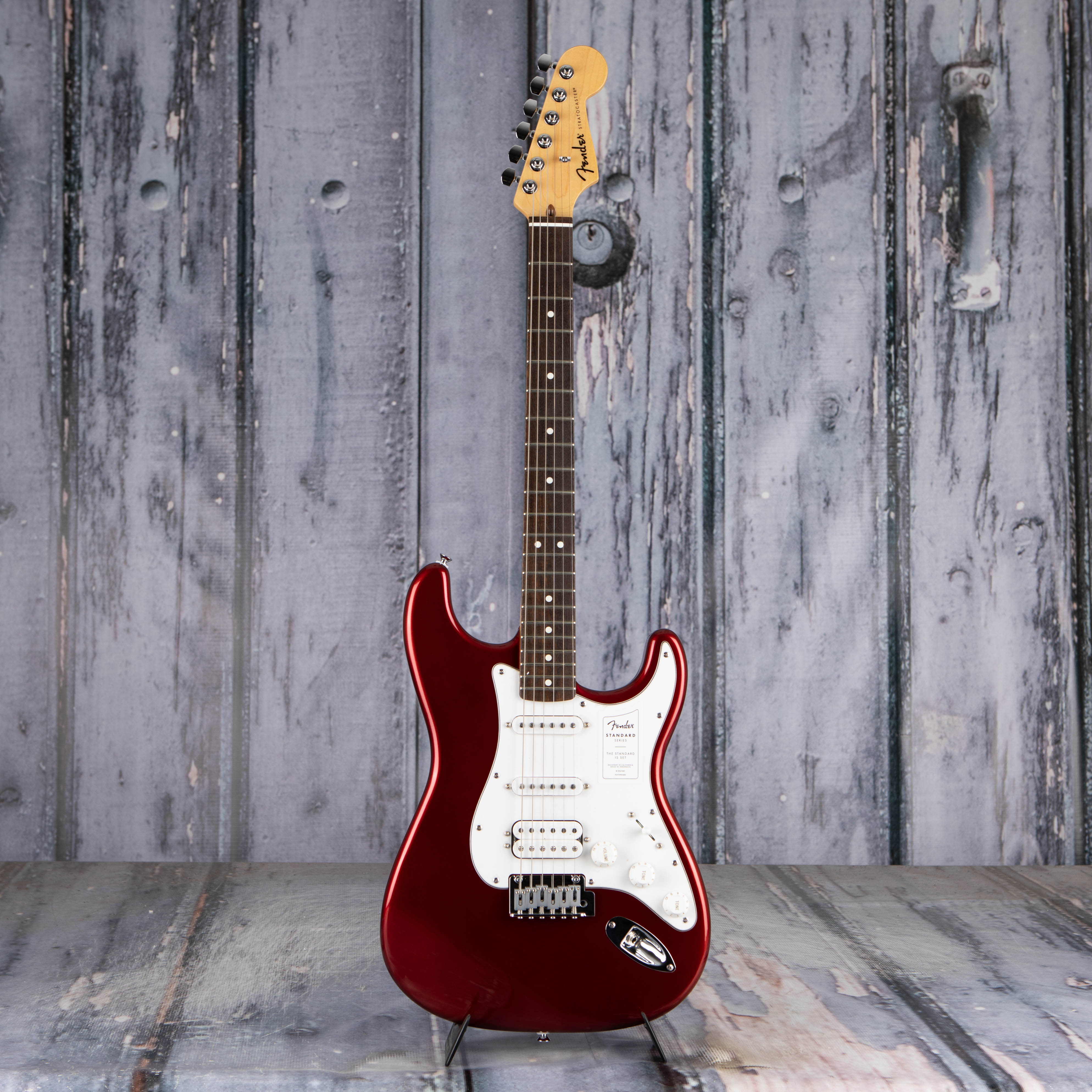 Fender Standard Stratocaster HSS Electric Guitar, Candy Cola, front