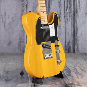 Fender Standard Telecaster Electric Guitar, Butterscotch Blonde, angle