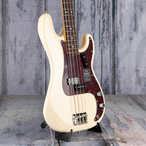 Fender Vintera II '60s Precision Bass Guitar, Olympic White, angle