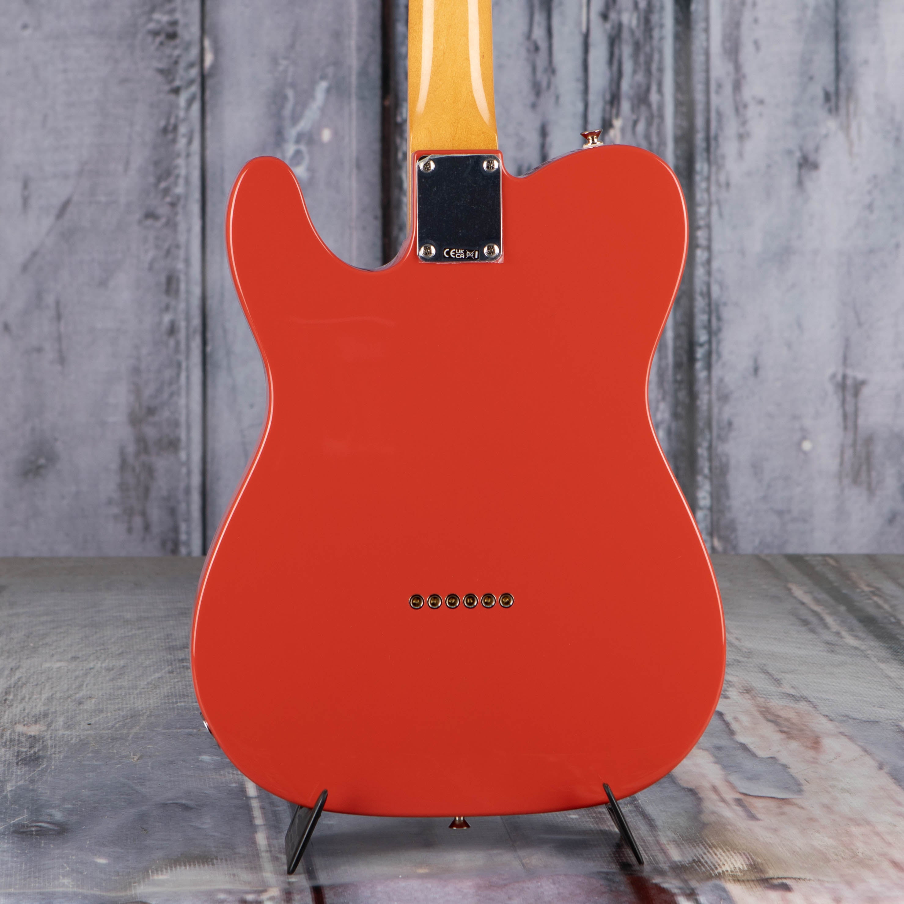 Fender Vintera II '60s Telecaster Electric Guitar, Fiesta Red, back closeup