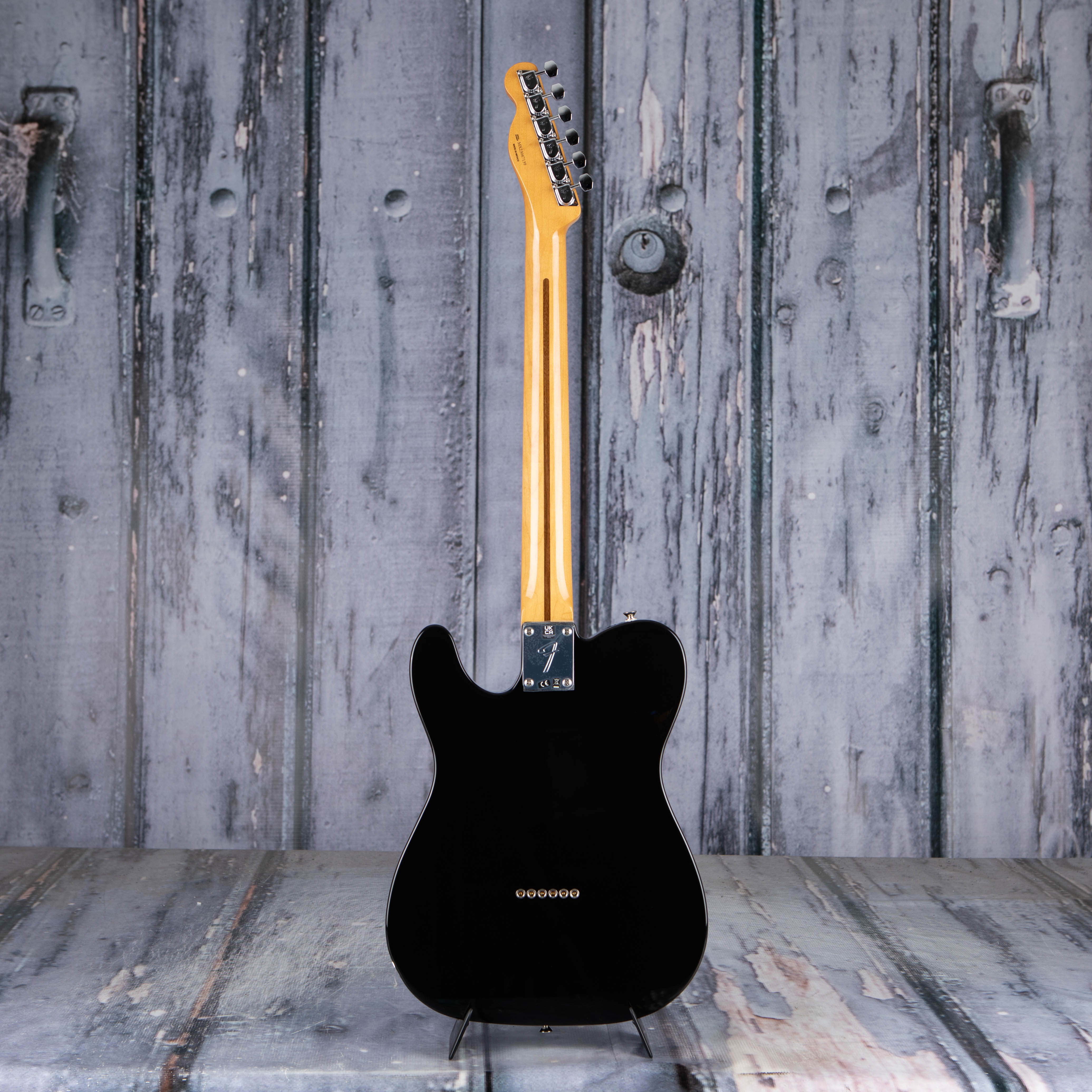 Fender Vintera II '60s Telecaster Thinline Semi-Hollowbody Guitar, Black, back