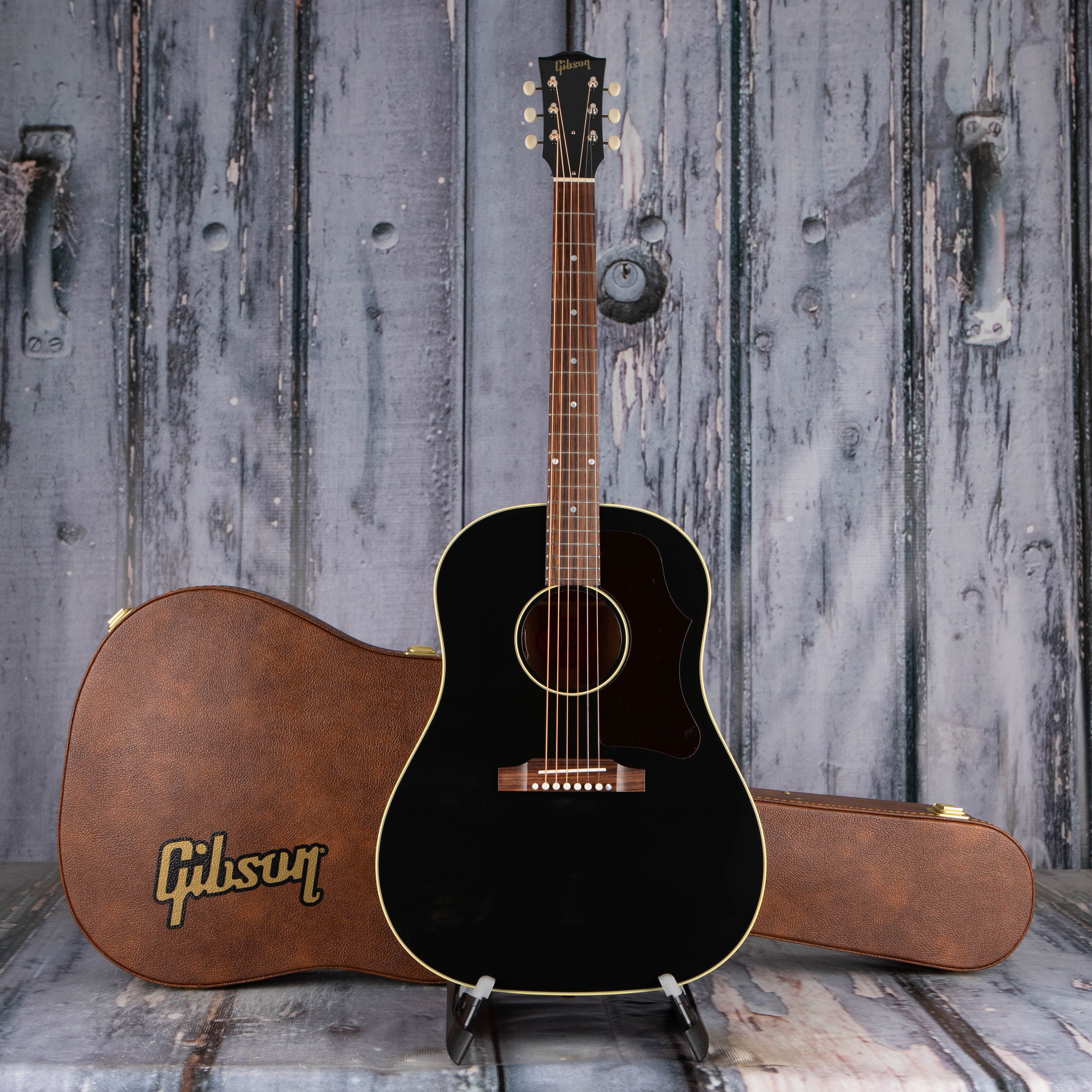 Gibson '50s J-45 Original Acoustic/Electric Guitar, Ebony, case