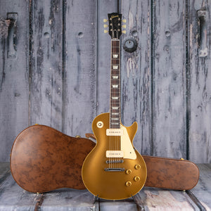 Gibson Custom Shop 1956 Les Paul Goldtop Reissue Murphy Lab Ultra Light Aged Electric Guitar, Double Gold, case