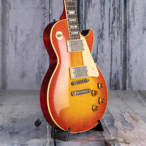 Gibson Custom Shop 1959 Les Paul Standard Reissue Murphy Lab Ultra Light Aged Electric Guitar, Sunrise Teaburst, angle