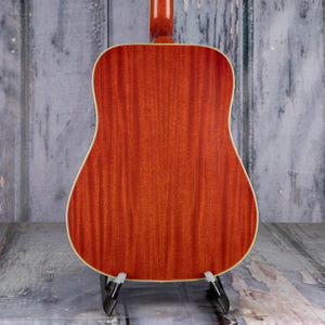 Gibson Custom Shop 1960 Hummingbird Fixed Bridge Acoustic Guitar, Heritage Cherry Sunburst, back closeup