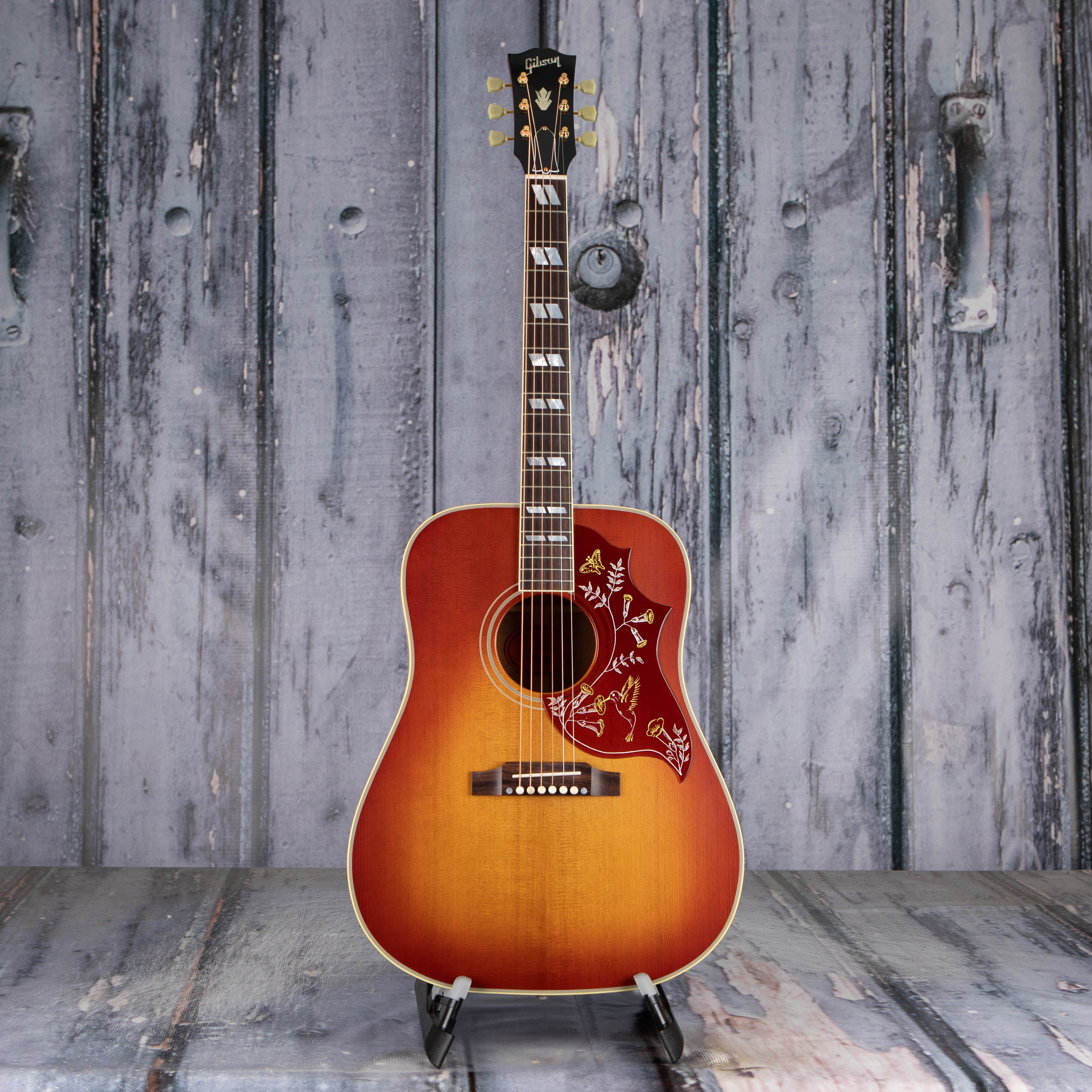 Gibson Custom Shop 1960 Hummingbird Fixed Bridge Acoustic Guitar, Heritage Cherry Sunburst, front