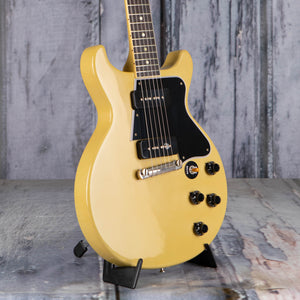 Gibson Custom Shop 1960 Les Paul Special Double Cut Reissue Electric Guitar, TV Yellow, angle