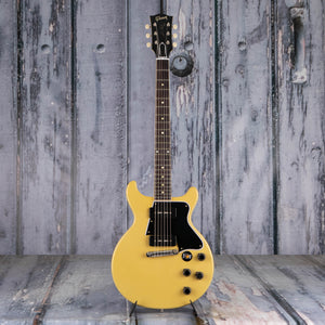 Gibson Custom Shop 1960 Les Paul Special Double Cut Reissue Electric Guitar, TV Yellow, front