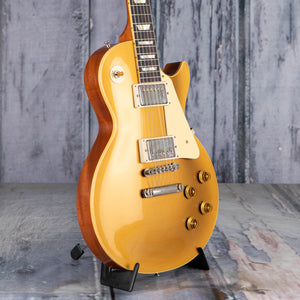 Gibson Custom Shop '57 Les Paul Standard VOS Electric Guitar, Gold Top, angle