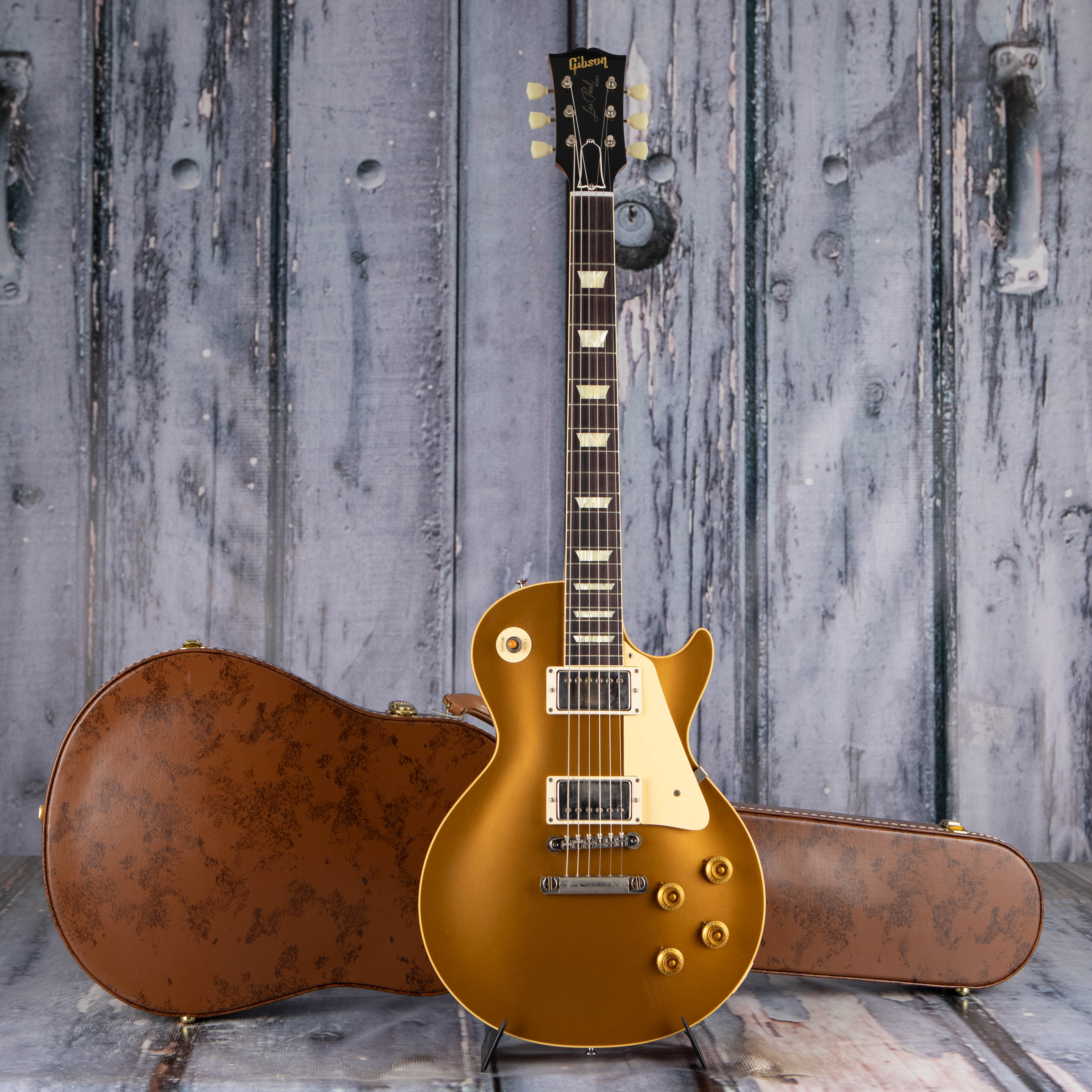 Gibson Custom Shop '57 Les Paul Standard VOS Electric Guitar, Gold Top, case