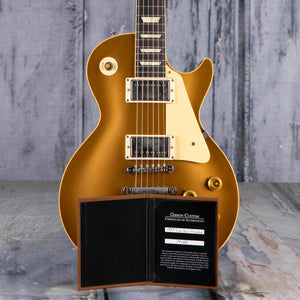 Gibson Custom Shop '57 Les Paul Standard VOS Electric Guitar, Gold Top, coa