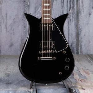 Gibson Theodore Standard Electric Guitar, Ebony, front closeup