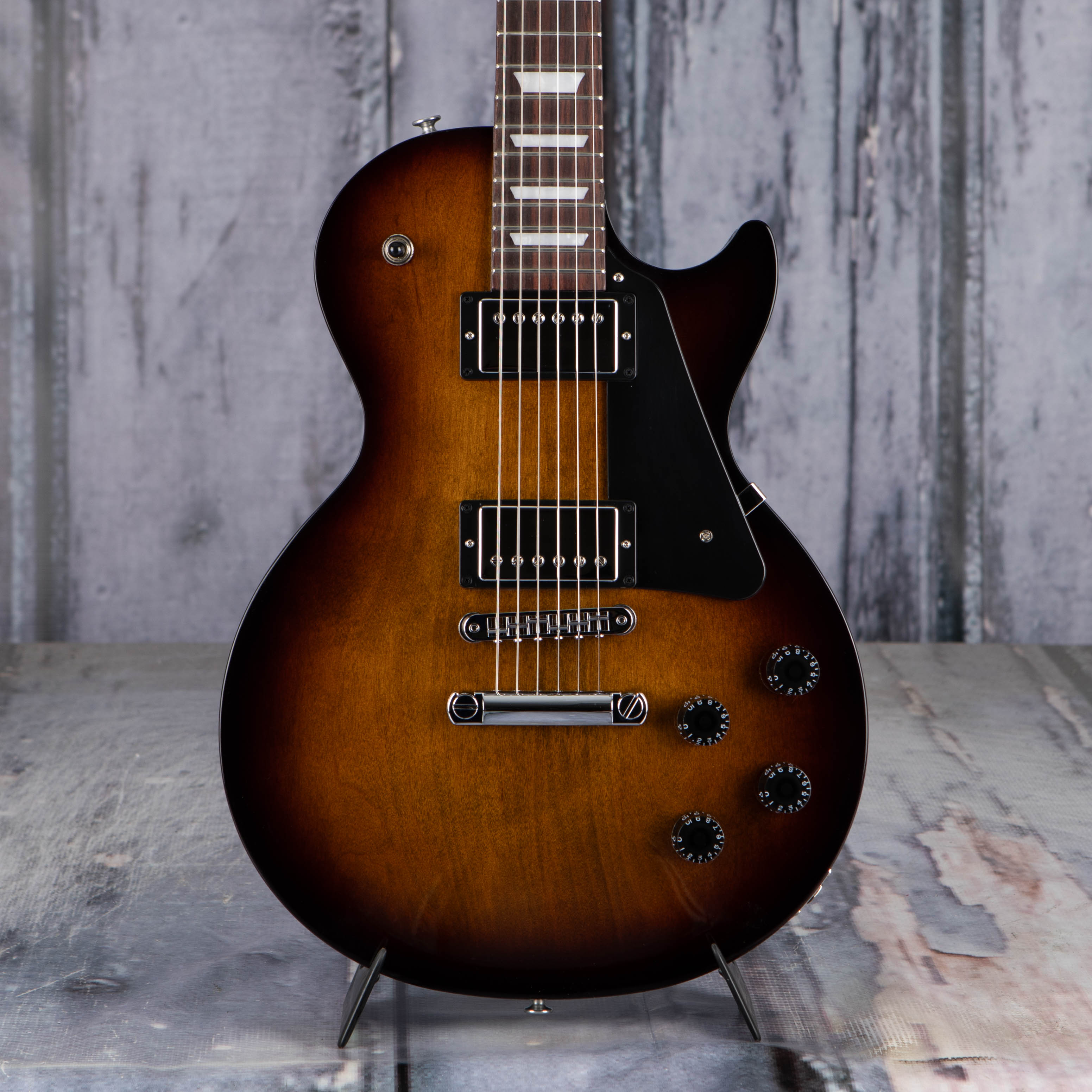 Gibson USA Les Paul Studio Electric Guitar, Smokehouse Burst, front closeup