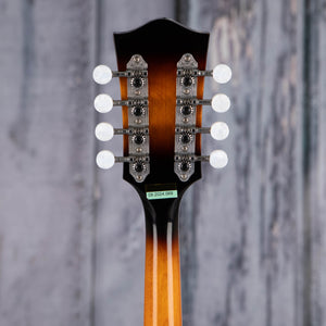 Gold Tone GM-50+ A-Style Acoustic/Electric Mandolin, Tobacco Sunburst, back headstock