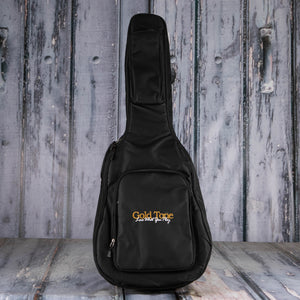 Gold Tone The Bell Acoustic/Electric Guitar, Satin Natural, bag