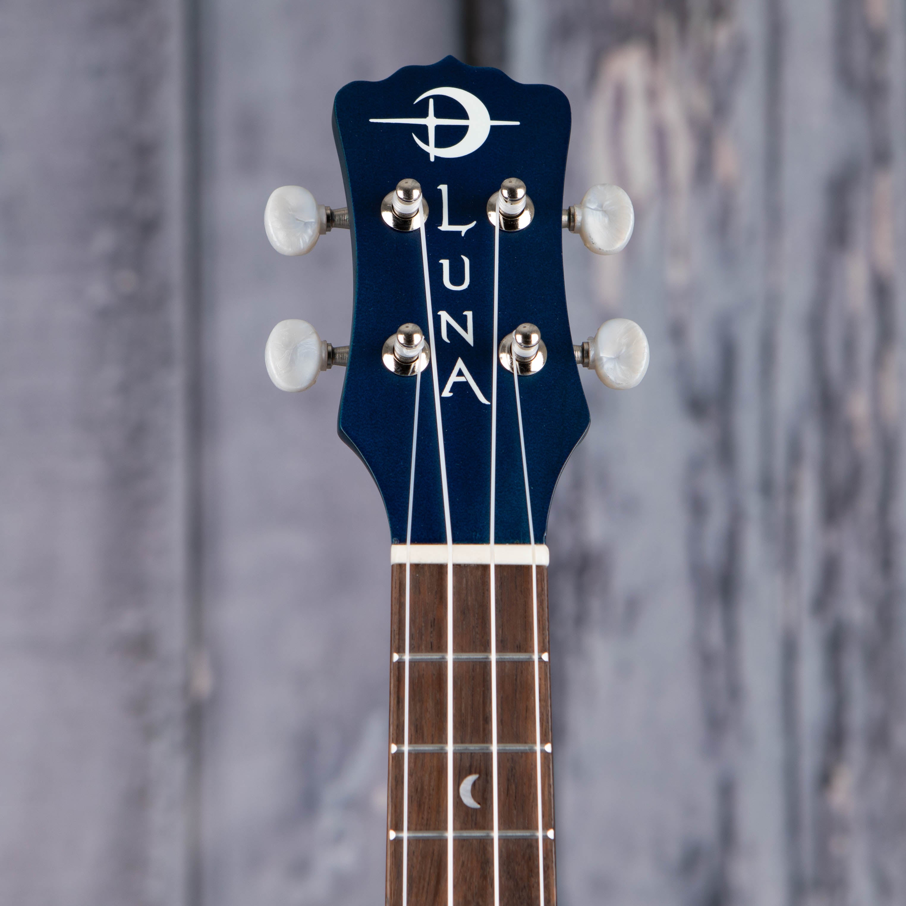 Luna Starry Night Concert Ukulele, Starry Night, front headstock