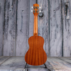 Luna Tattoo Concert Mahogany Ukulele, Natural, back