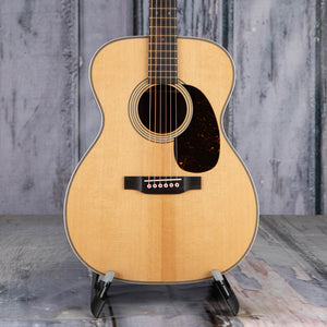 Martin 00-28 Modern Deluxe Acoustic Guitar, Natural, front closeup