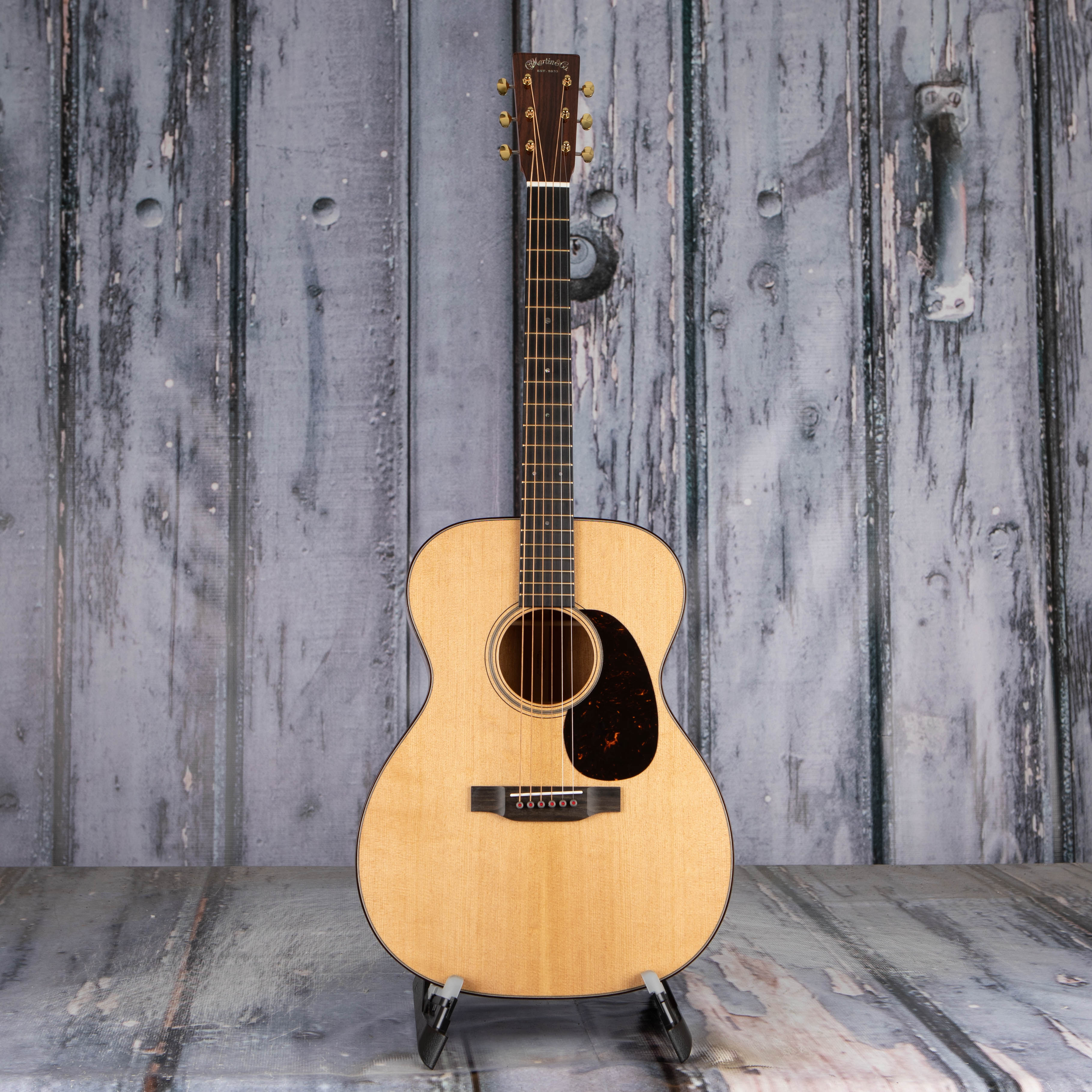 Martin 000-18 Modern Deluxe Acoustic Guitar, Natural, front