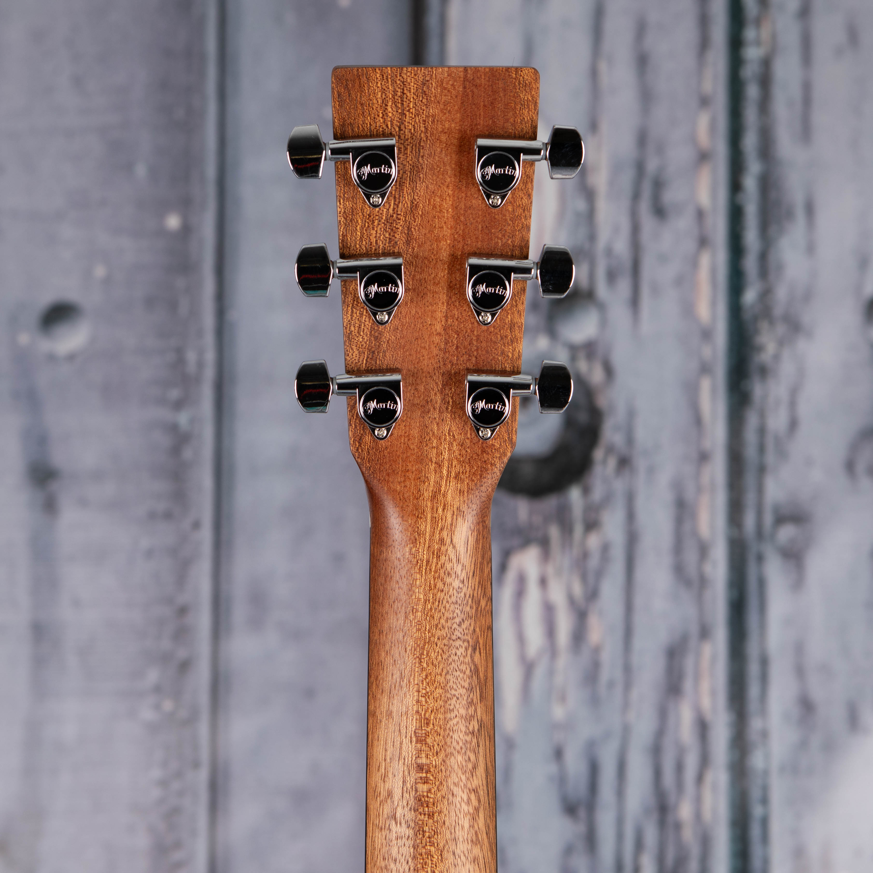 Martin D-13E Ziricote Acoustic/Electric Guitar, Natural, back headstock