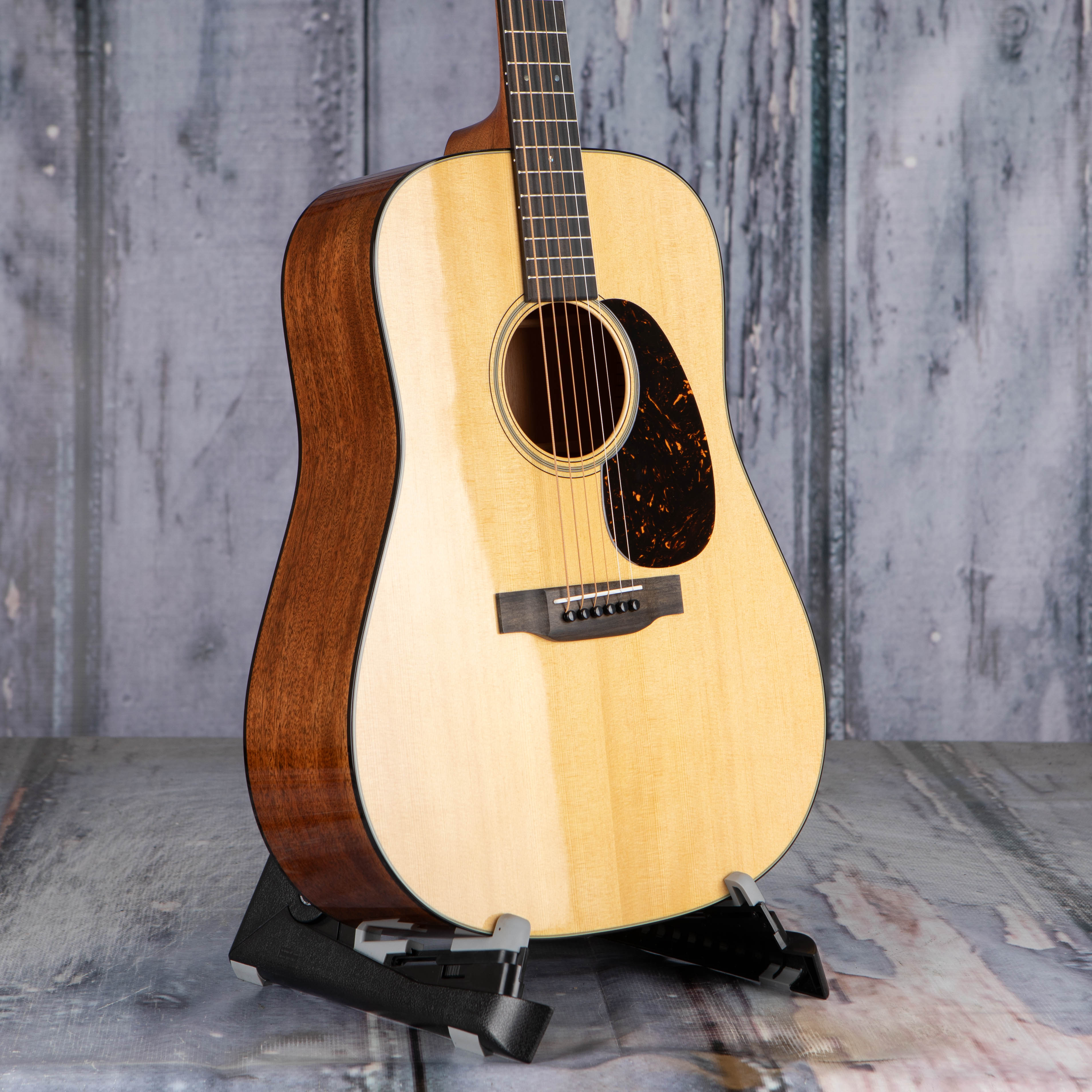 Martin D-35 Dreadnought Acoustic Guitar, Natural, angle