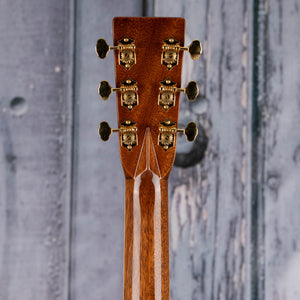 Martin D-42 Acoustic Guitar, Natural, back headstock