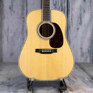 Martin D-42 Acoustic Guitar, Natural, front closeup