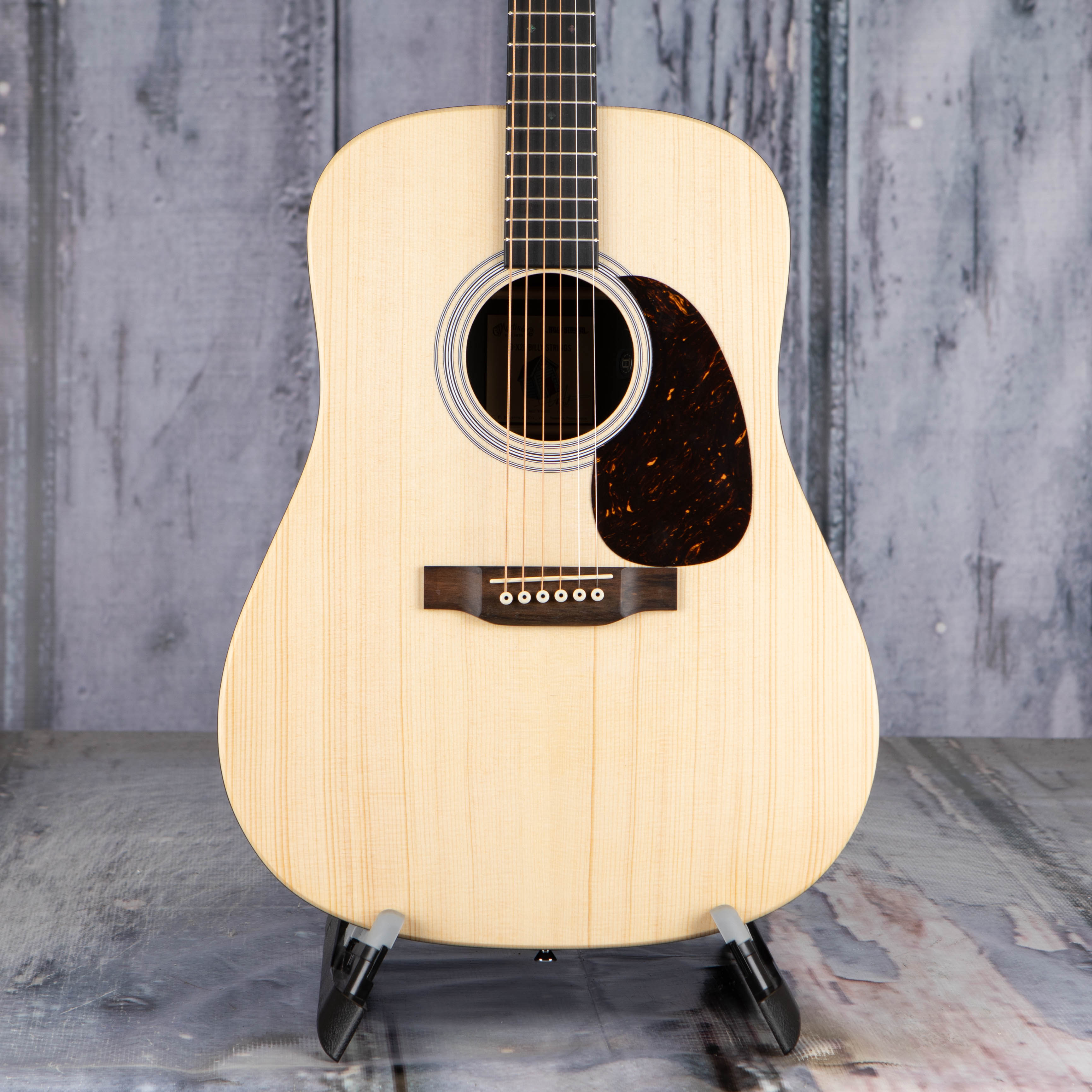 Martin D-X2E Billy Strings Signature Acoustic/Electric Guitar, Natural, front closeup