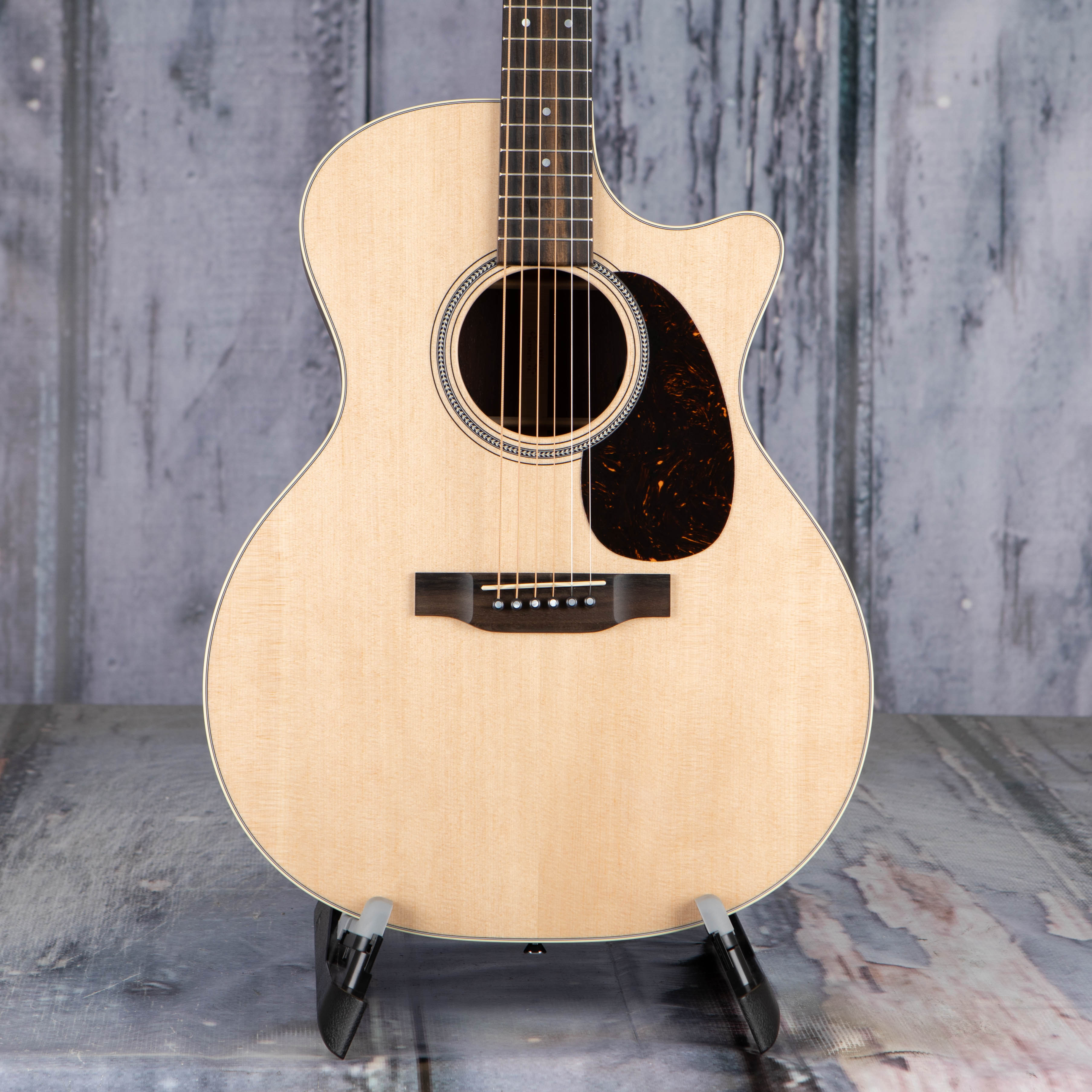 Martin GPC-16E Rosewood Acoustic/Electric Guitar, Natural, front closeup