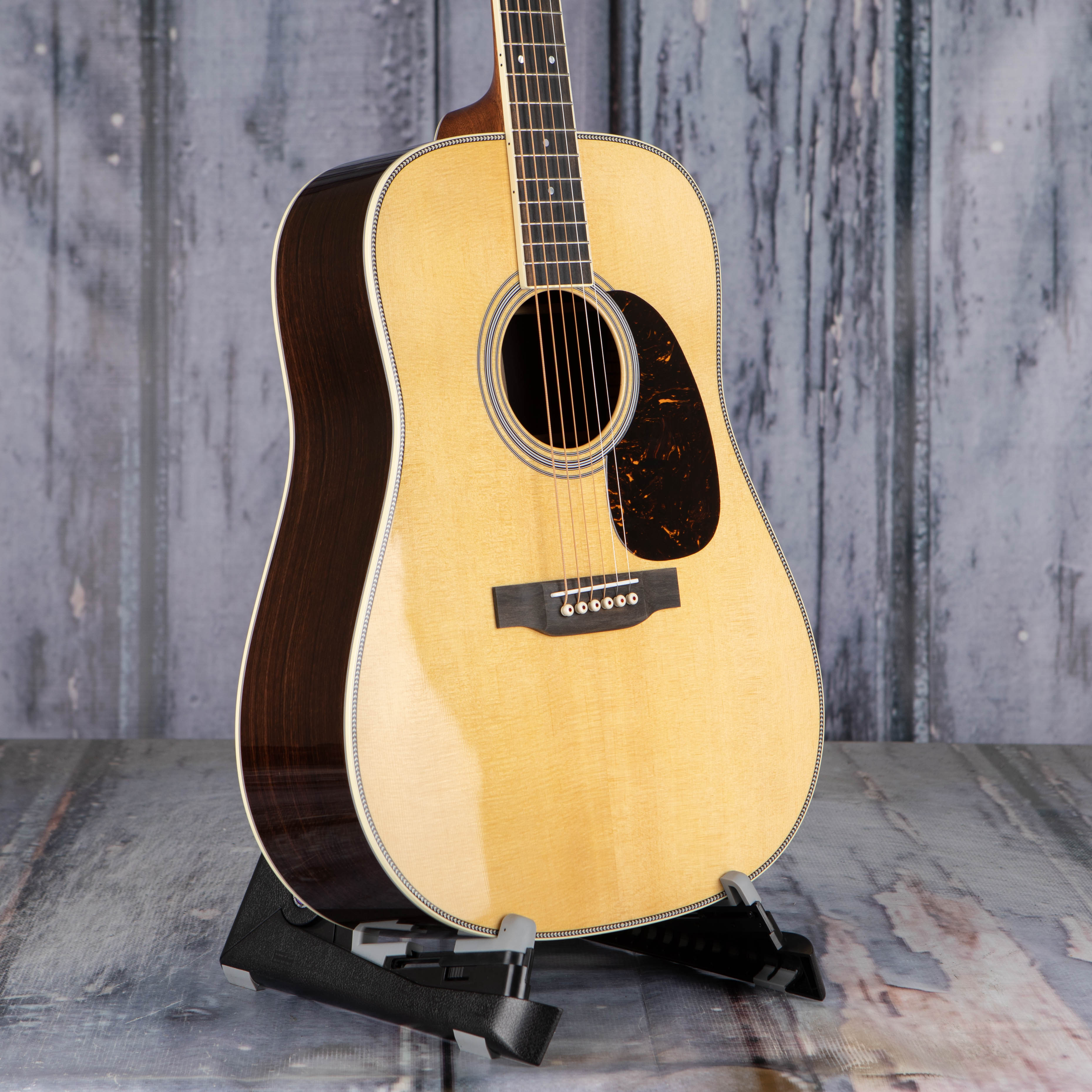 Martin HD-35 Acoustic Guitar, Natural, angle