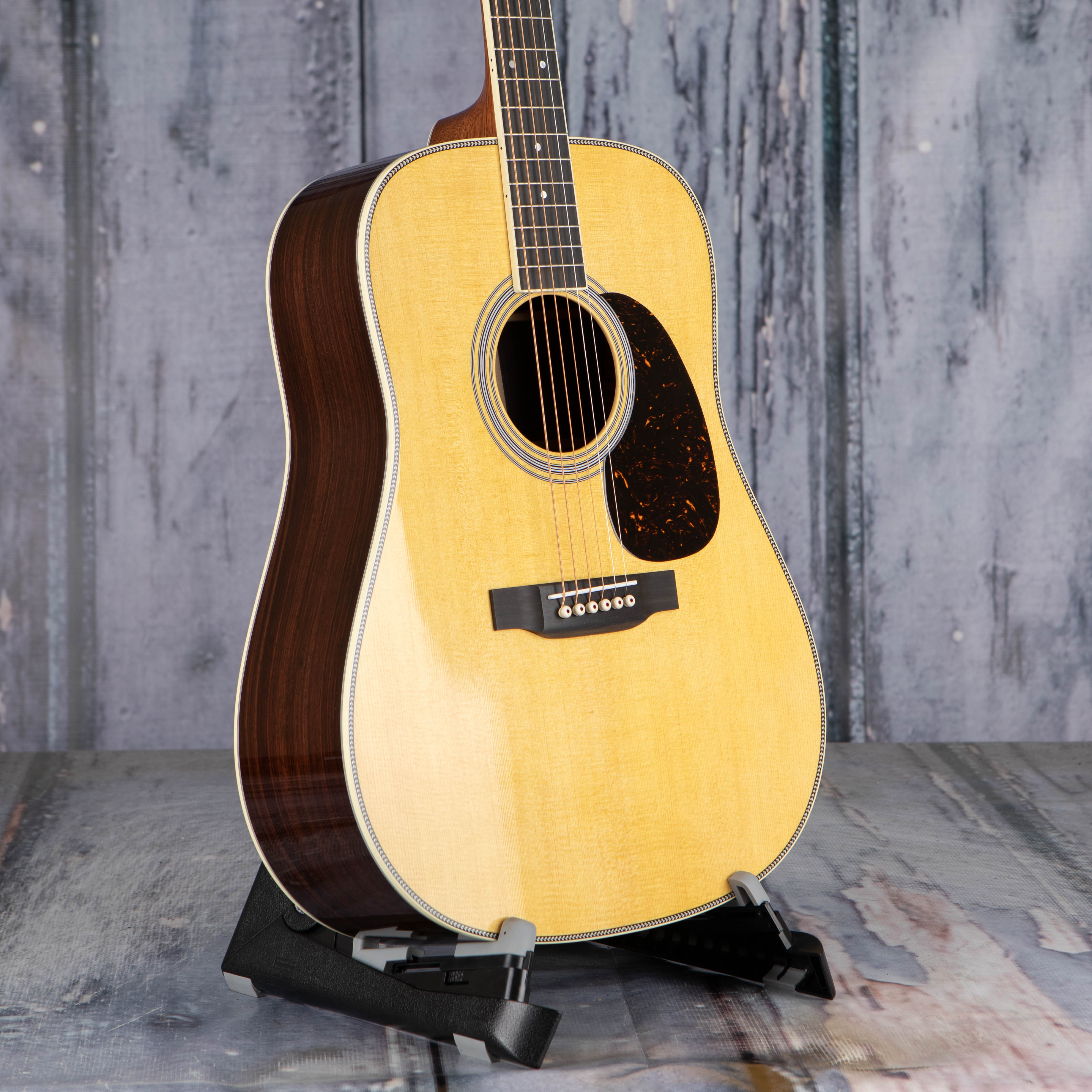 Martin HD-35 Acoustic Guitar, Natural, angle