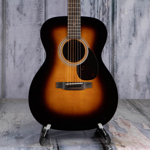 Martin OM-21 Standard Series Acoustic Guitar, Sunburst, front closeup