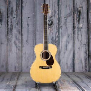 Martin OM-42 Acoustic Guitar, Natural, front