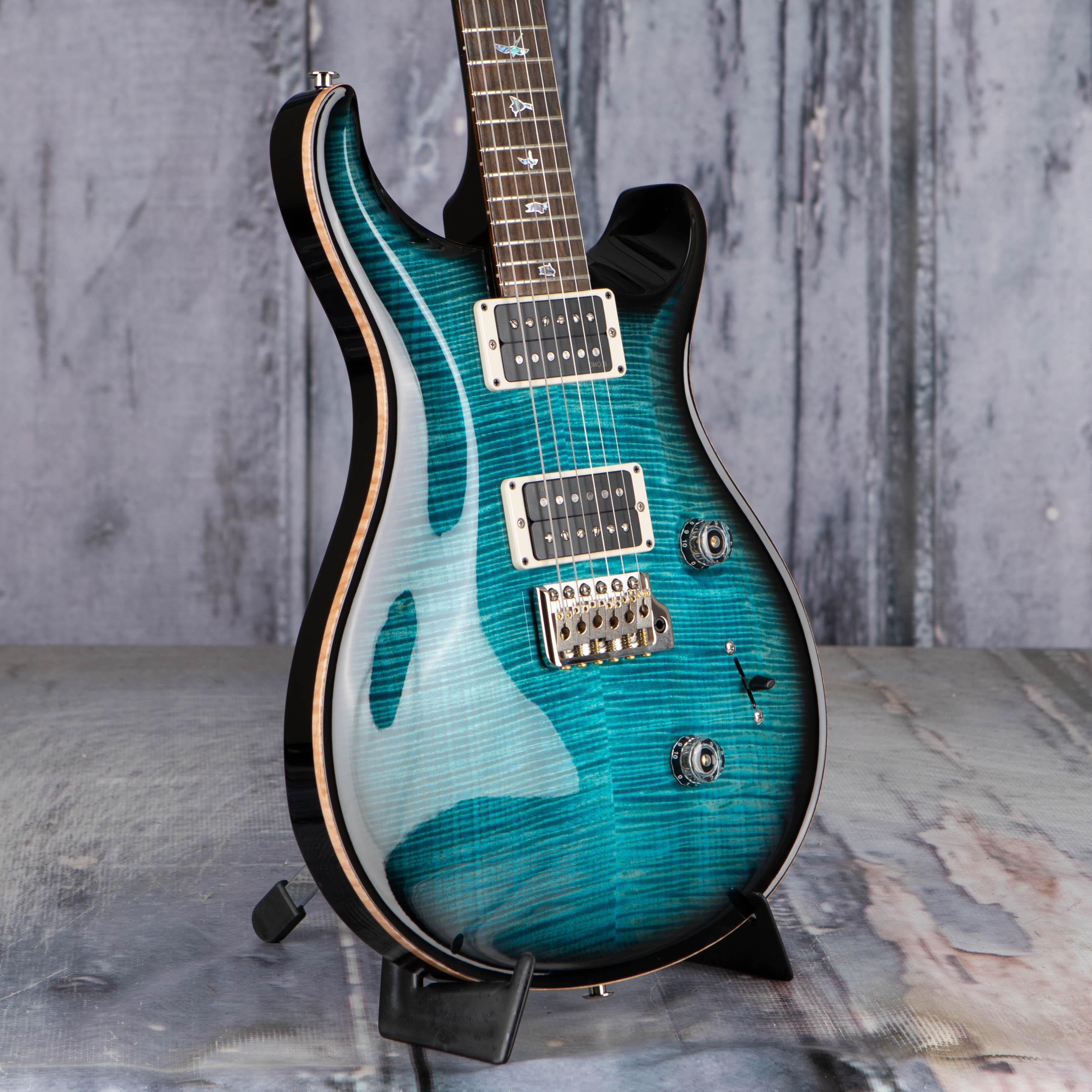 Paul Reed Smith 40th Anniversary Custom 24 Limited Edition Electric Guitar, Sub Zero, angle