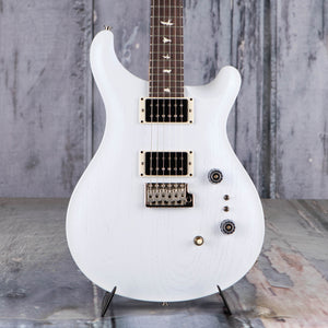 Paul Reed Smith CE 24-08 Swamp Ash Limited Edition Electric Guitar, Pearl White, front closeup