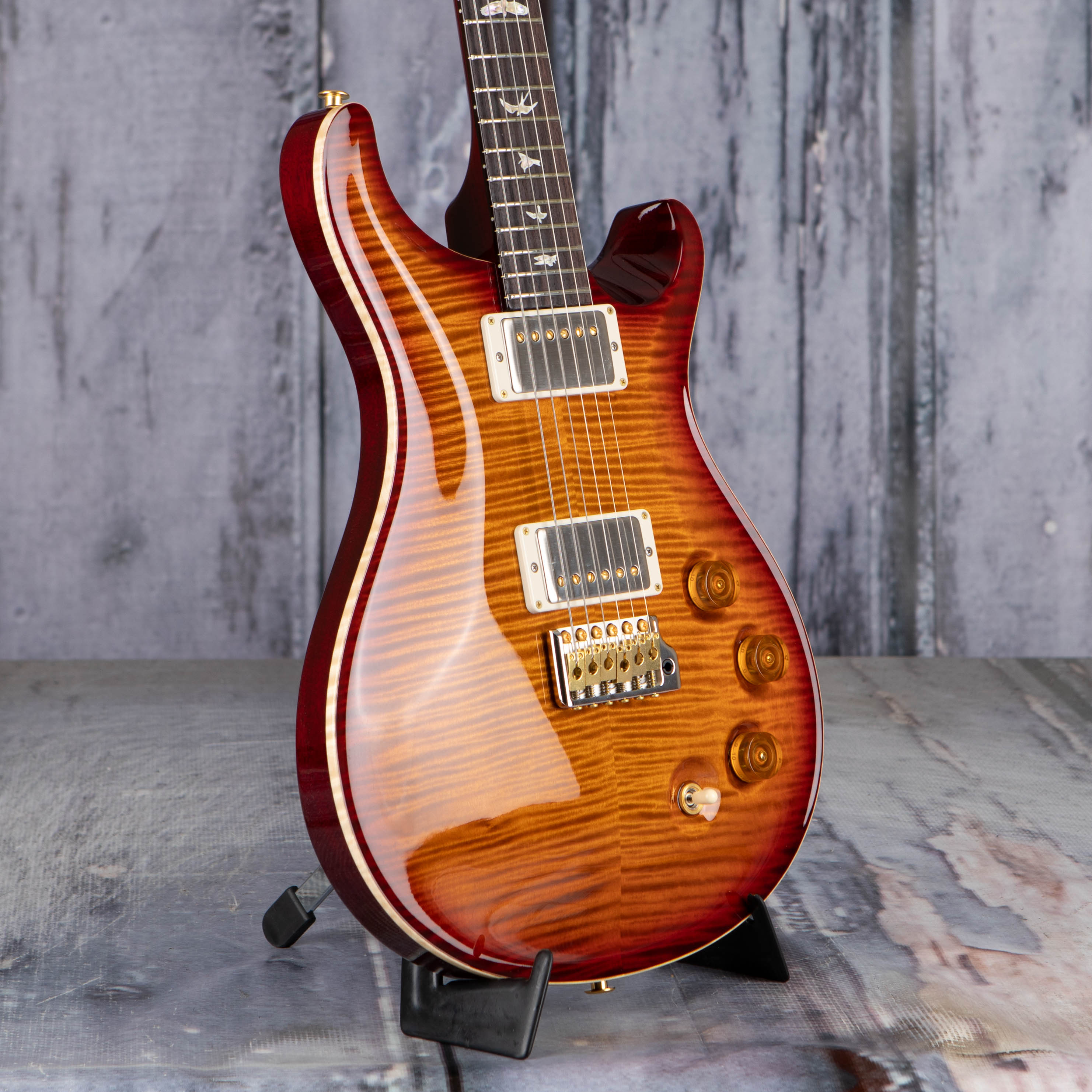 Paul Reed Smith DGT 10-Top David Grissom Signature Model Electric Guitar, Dark Cherry Burst, angle