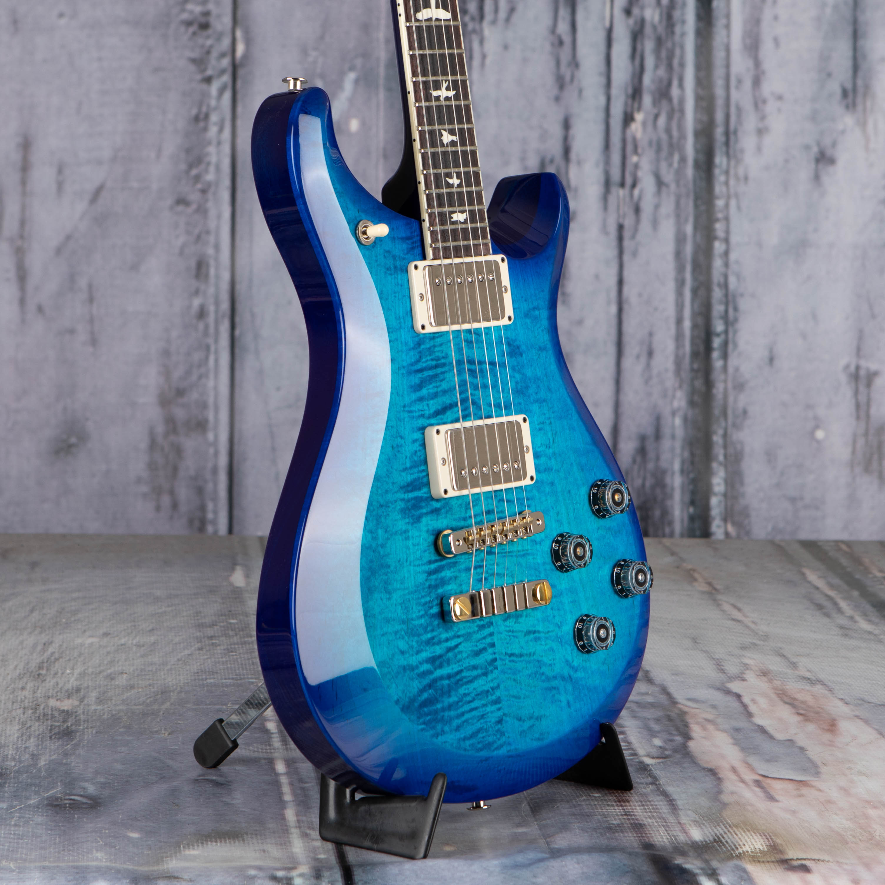 Paul Reed Smith S2 McCarty 594 Electric Guitar, Lake Blue, angle