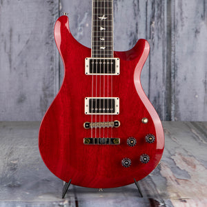 Paul Reed Smith S2 McCarty 594 Thinline Electric Guitar, Vintage Cherry, front closeup