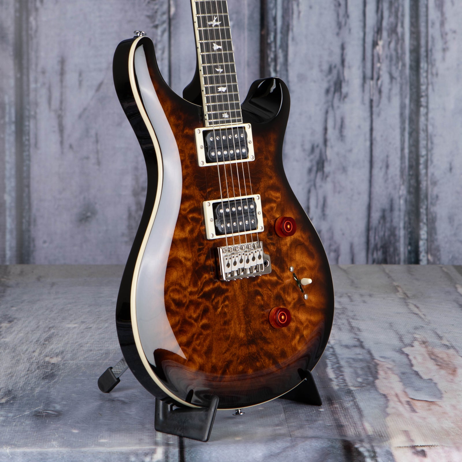 Paul Reed Smith SE Custom 24 Quilt, Black Gold Sunburst | For Sale