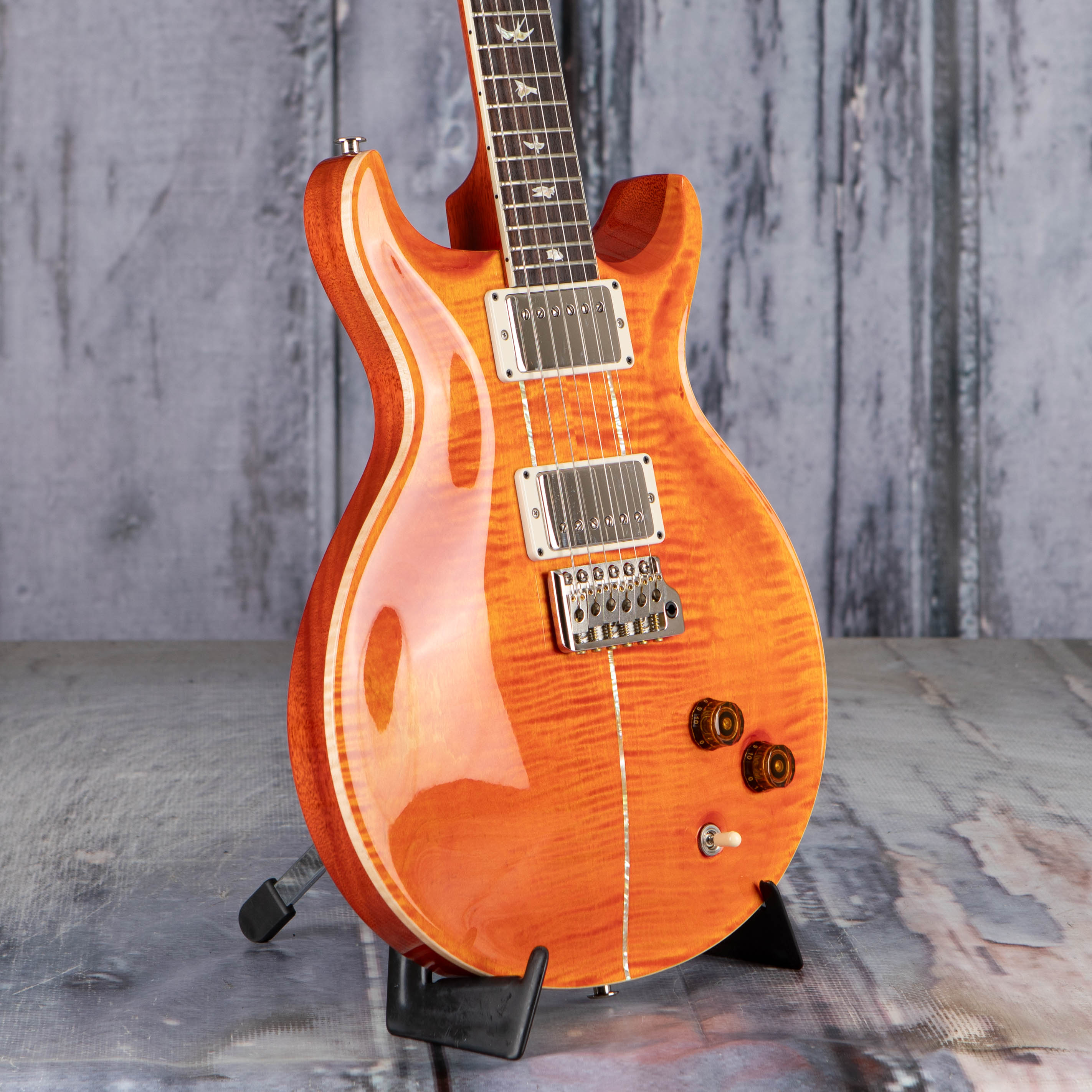 Paul Reed Smith Santana Retro Electric Guitar, Orange, angle