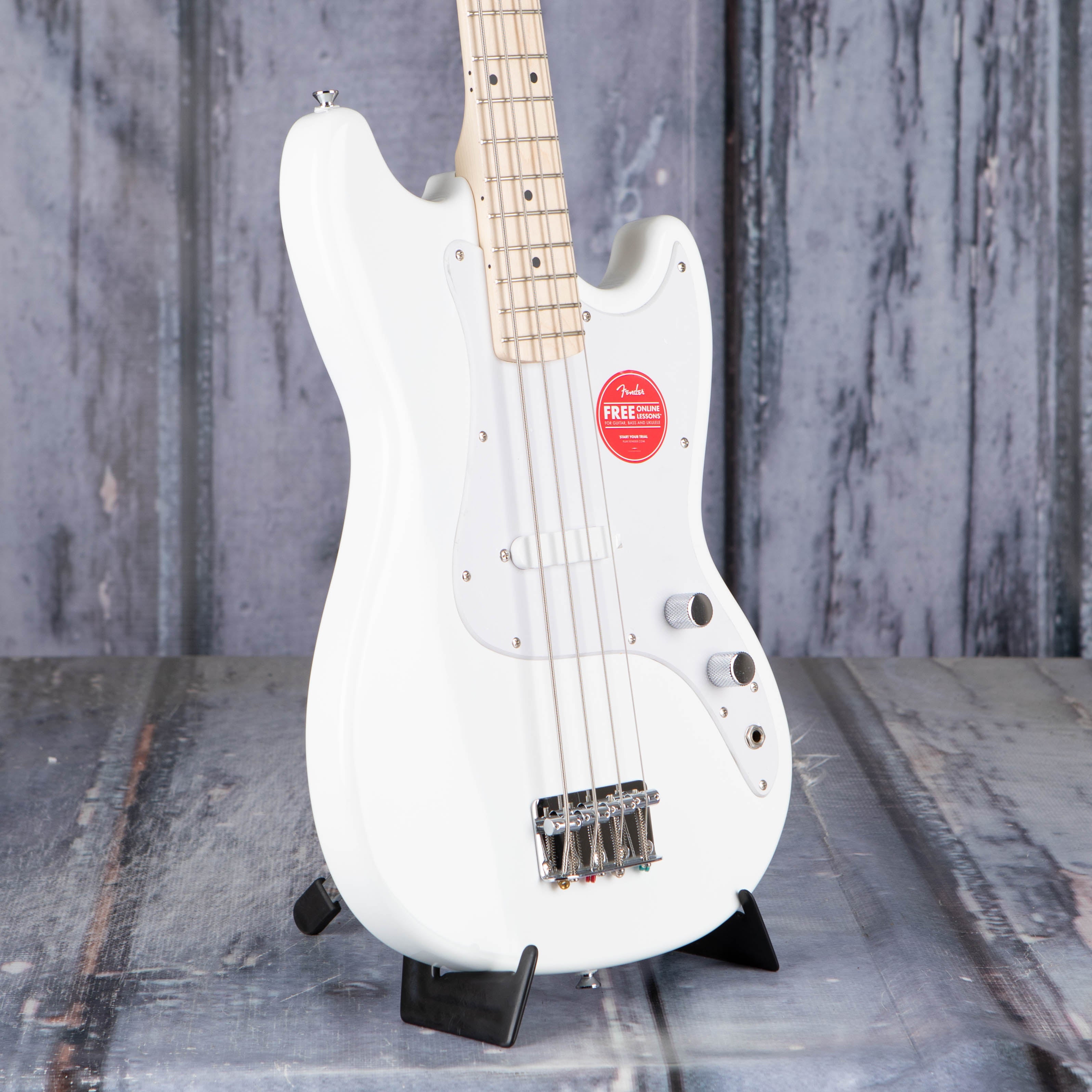 Squier Sonic Bronco Bass, Arctic White